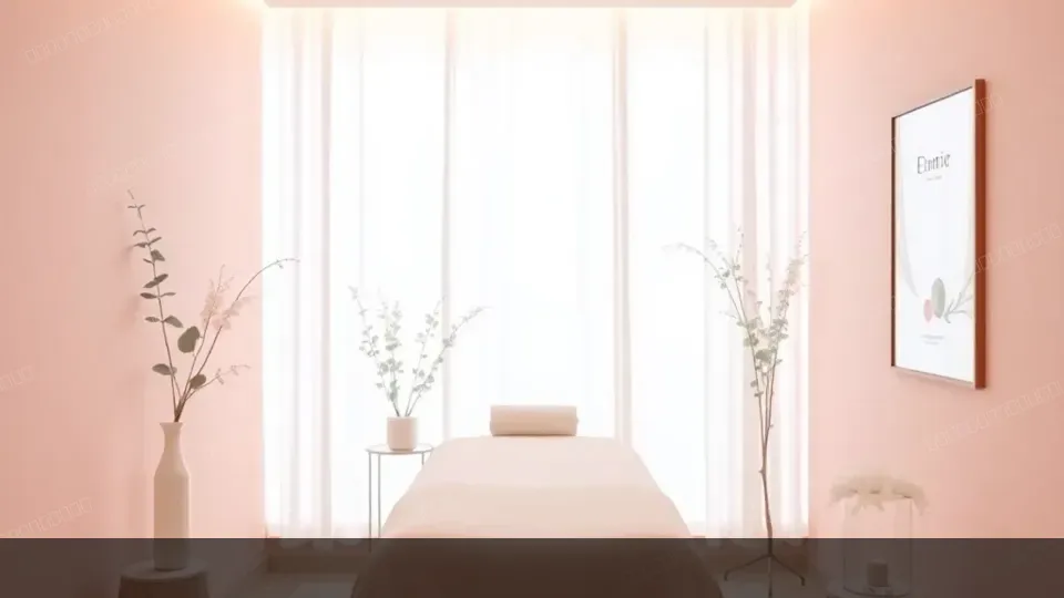 Minimalist beauty studio treatment room — Hero image for beauty websites